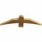 Ekena Millwork Bellingham Rough Sawn Timber Gable Bracket, Western Red Cedar, 36"W x 10"H x 2"D x 4"F, 7/12 Pitch GBW036X10X0204BEL00RWR - alternate 4
